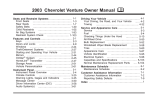 Chevrolet 2003 Venture Specifications