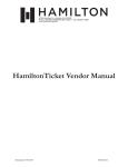 HamiltonTicket Vendor Manual