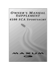 Maxum 4100 SCA Sportyacht Specifications