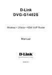 D-Link DVG-G1402S - Wireless Broadband VoIP Router Installation guide