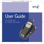 BT STUDIO 500 User guide