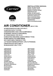 Coaire Split-type Room Air Conditioner Installation manual