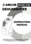 Amcor HD320 Instruction manual