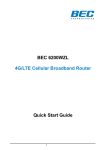 BEC  6200WZL User manual