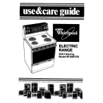 Whirlpool RF398PXW Operating instructions