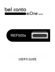 Bel Canto Design REF500s Specifications