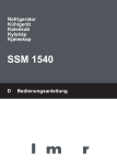 Blomberg SSM 1540 Instruction manual