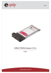 Equip USB2.0 PCMCIA Adapter 2 Port Specifications