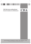 CDA FWV160 Troubleshooting guide