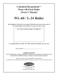 Columbia WL-60 Owner`s manual