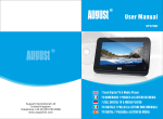 August DTV700B User manual