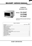 Sharp R-23AM Service manual