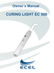 Ecel CURING LIGHT EC 500 Owner`s manual