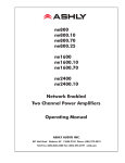 Ashly ne1600 Specifications