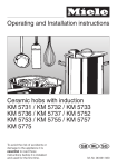 Operating and Installation instructions Ceramic hobs with induction