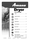 Amana 2200672 Use & care guide