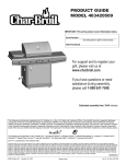 Char-Broil 463420509 Product guide