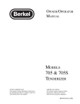 Berkel 705S Specifications