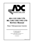 American Dryer Corp. ML-170 Service manual