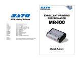SATO MB400 Operator`s manual