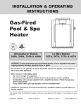 Raypak 207A Operating instructions