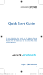 Alcatel One Touch 909B User manual