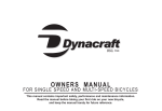 Dynacraft ELECTRIC POWER SCOOTER Owner`s manual