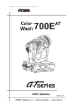 Robe Color Wash 700EAT Specifications