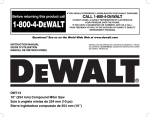 DeWalt DW713 Instruction manual