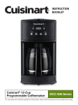 Cuisinart DCC-500 Series Specifications