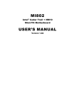 American Megatrends MI802 User`s manual