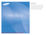 Samsung ST50 User manual