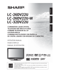 Sharp LC-26DV22U-W User`s guide
