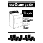 Whirlpool LE6685XP Operating instructions