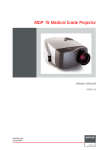 Barco MGP 15 Dicom Theater Instruction manual