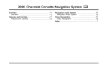 2008 Chevrolet Corvette Navigation System