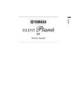Yamaha SILENT PIANO SH Owner`s manual