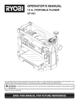 Ryobi AP1301 Operator`s manual