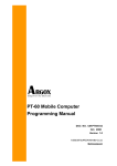 PT-60 Mobile Computer Programming Manual