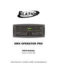 American DJ DMX OPERATOR User manual