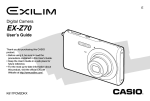 Casio EX-Z20 - EXILIM Digital Camera User`s guide