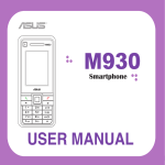 Asus M930 User manual