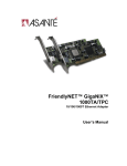 Asante 1000TA/TPC User`s manual