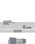 Sharp XL-E15H Specifications