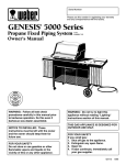Weber Genesis 5000 LP Owner`s manual
