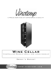 Vinotemp VinoCellier Operating instructions