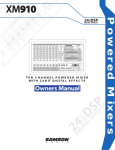 Samson XM910 Specifications
