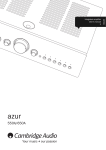 Cambridge Audio AZUR 650A User`s manual