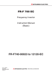 Mitsubishi Electric FR-F740-00023 Instruction manual
