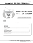 Sharp QT-CD700W Service manual